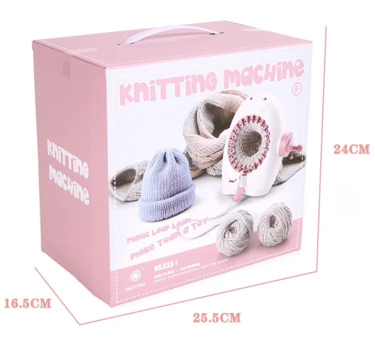 Needle Flat Knitting Machine Top Quality China Diy Circular Knitting Parents Kids EB Socks Making Machine Warp Machine Mini