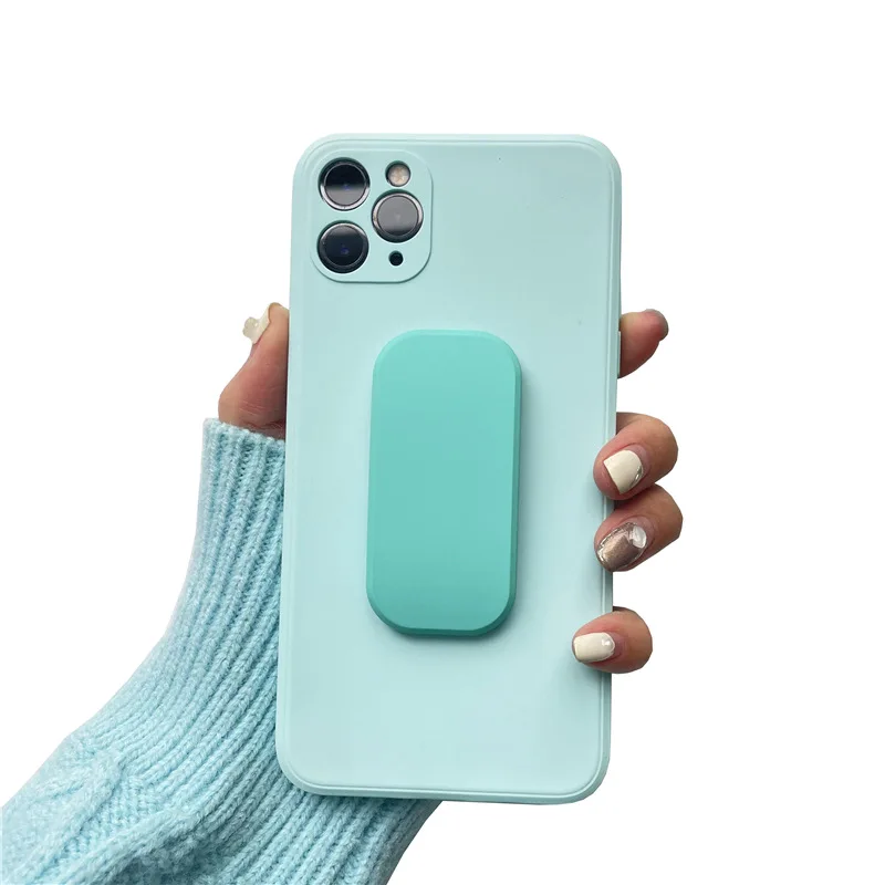 INS простая однотонная задняя наклейка держатель телефона поддержка для Iphone Samsung Xiaomi Grip Tok Складная ручная повязка подставка на палец