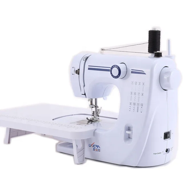 12-Stitch Electric Household Multifunctional Sewing Machine with Locking Buttonhole European American Certified for Leather Use