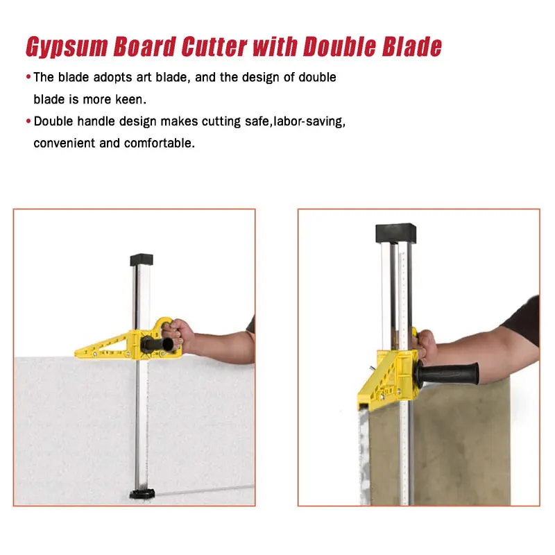 Local stock in America! Winmax Portable Manual Gypsum Board Cutter Stainless Steel Woodworking Hand Push Drywall Cutting Tools