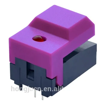HONGJU PB86-A1-R-NR 24VDC 12mA Momentary 17*12mm Push Button Switch For Lights Easy To Install