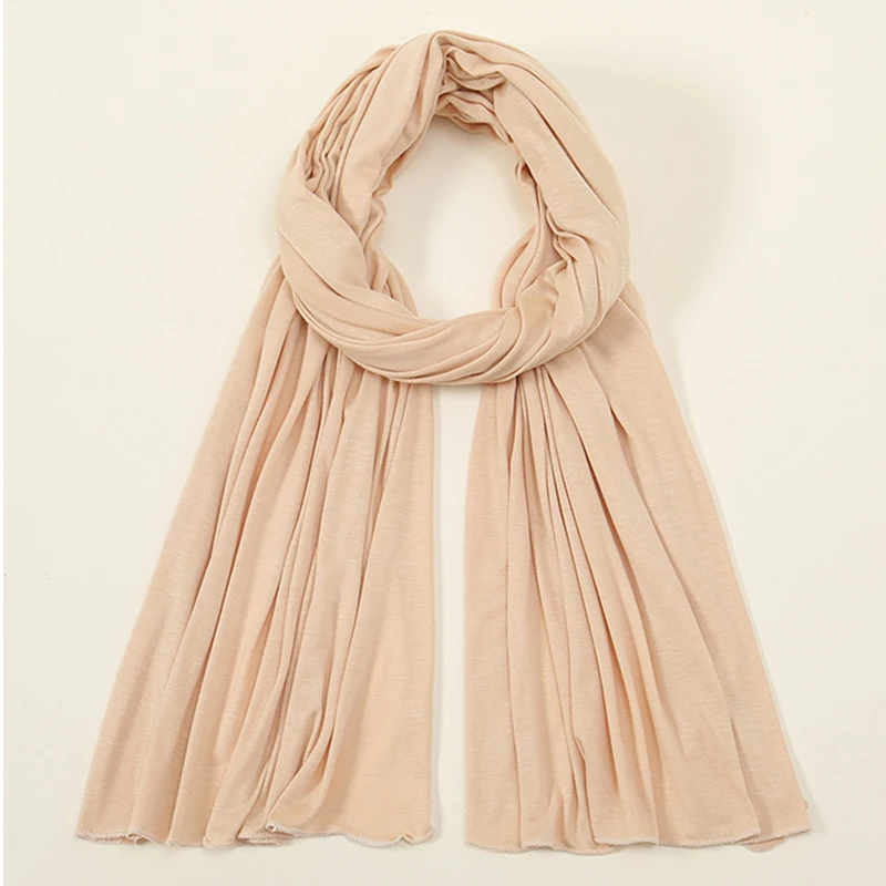 High Quality Premium Jersey Hijabs Muslim Soft Scarf Women Opaque Stretchy Wholesale New Arrival Lycra Jersey Hijab