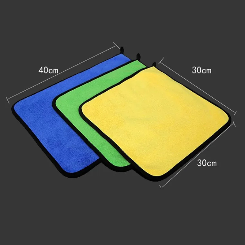 30*40CM 600GSM Cleaning Towel Car Detailing Quick Dry Microfiber Cleaning Cloths Ultra Car Care Tool Magic Cleaning Towel