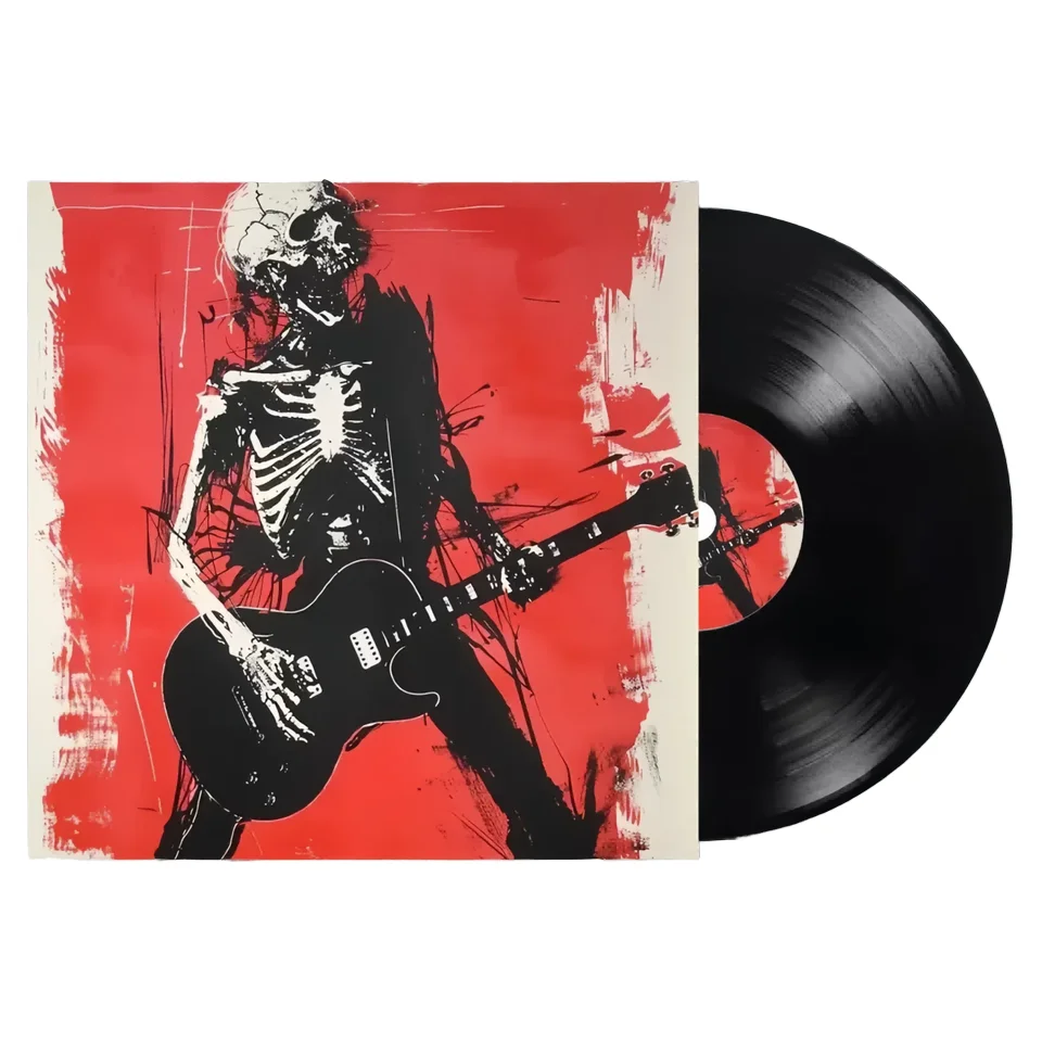 Available In 350 Gsm 4/4 Full Color 12Inch Black Lp Disc Pressing Vinyl Record With Jackets