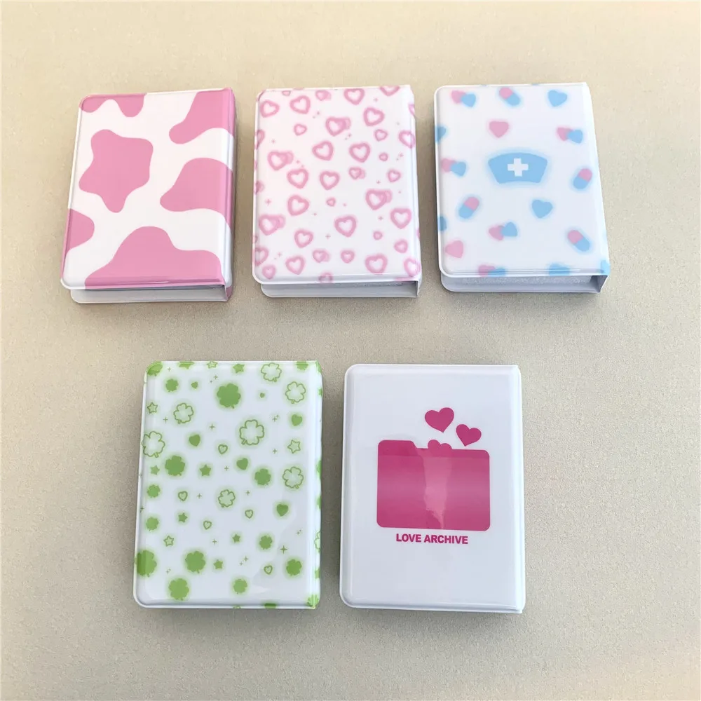 Fresh Four leaf Grass Love Cow Pattern 3-inch Polaroid Mini Album Star Album Small Card Collection