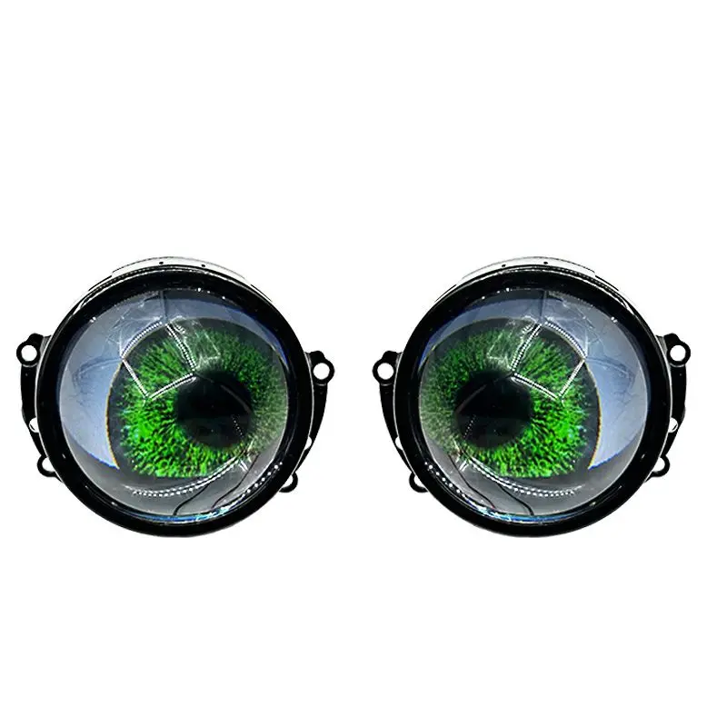 Пульт дистанционного управления автомобильные аксессуары 3-дюймовый дьявольский глаз Круглый 12 В светодиодный демон глаза Ангел свет для автомобиля