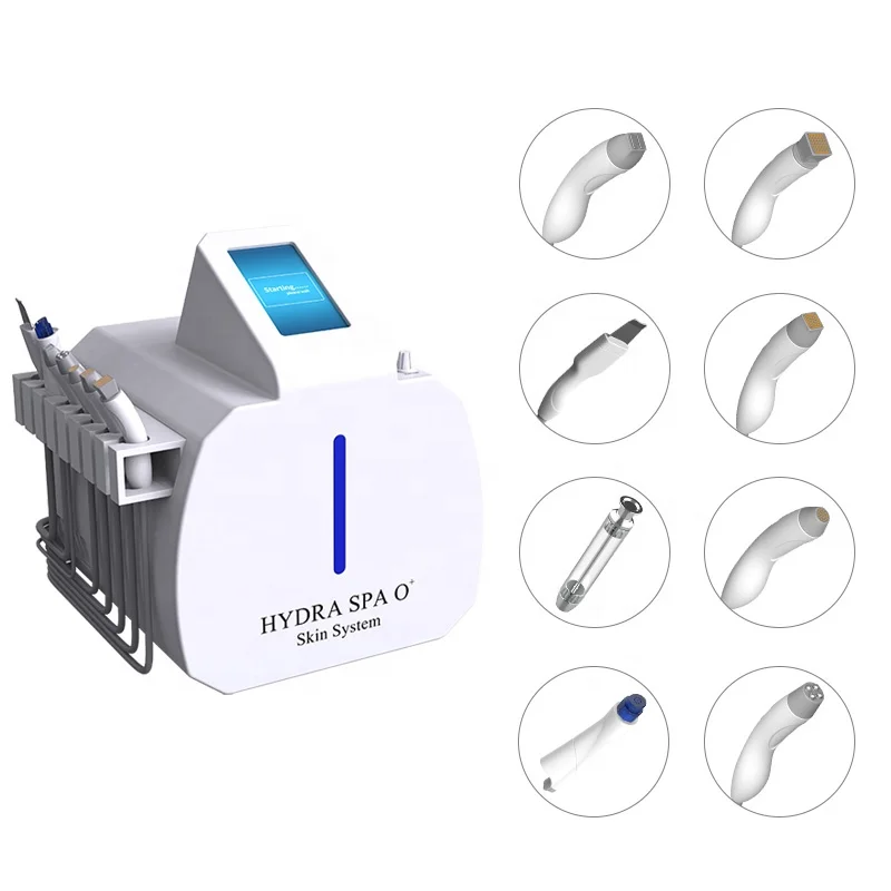 Portable 8 In 1 Power Peel Microdermabrasion Machine Diamond Dermabrasion Water Peeling Aqua Facial Machine Hydradermabrasion