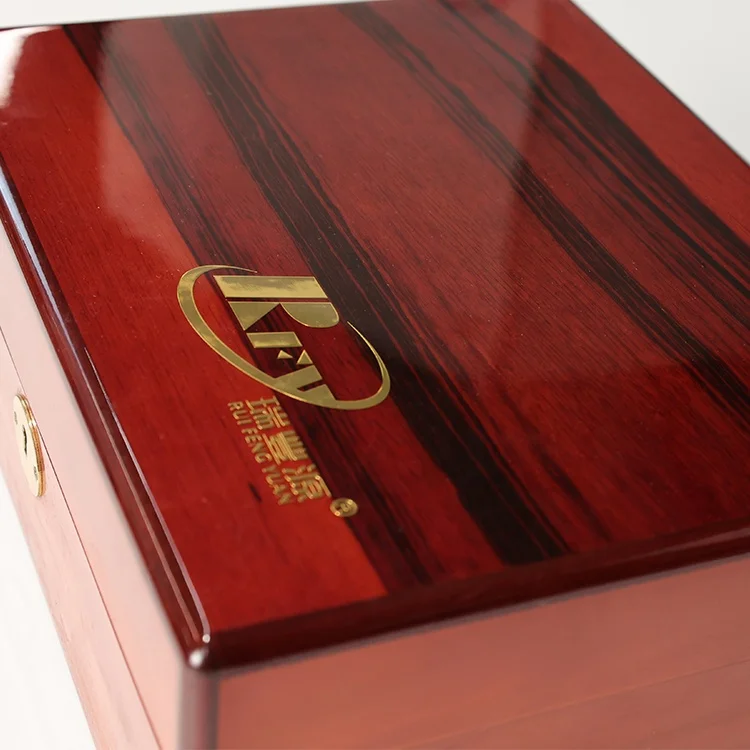 Wholesale High End Wooden Veneer Watch Packaging Box 2 slots Watch gift wooden box