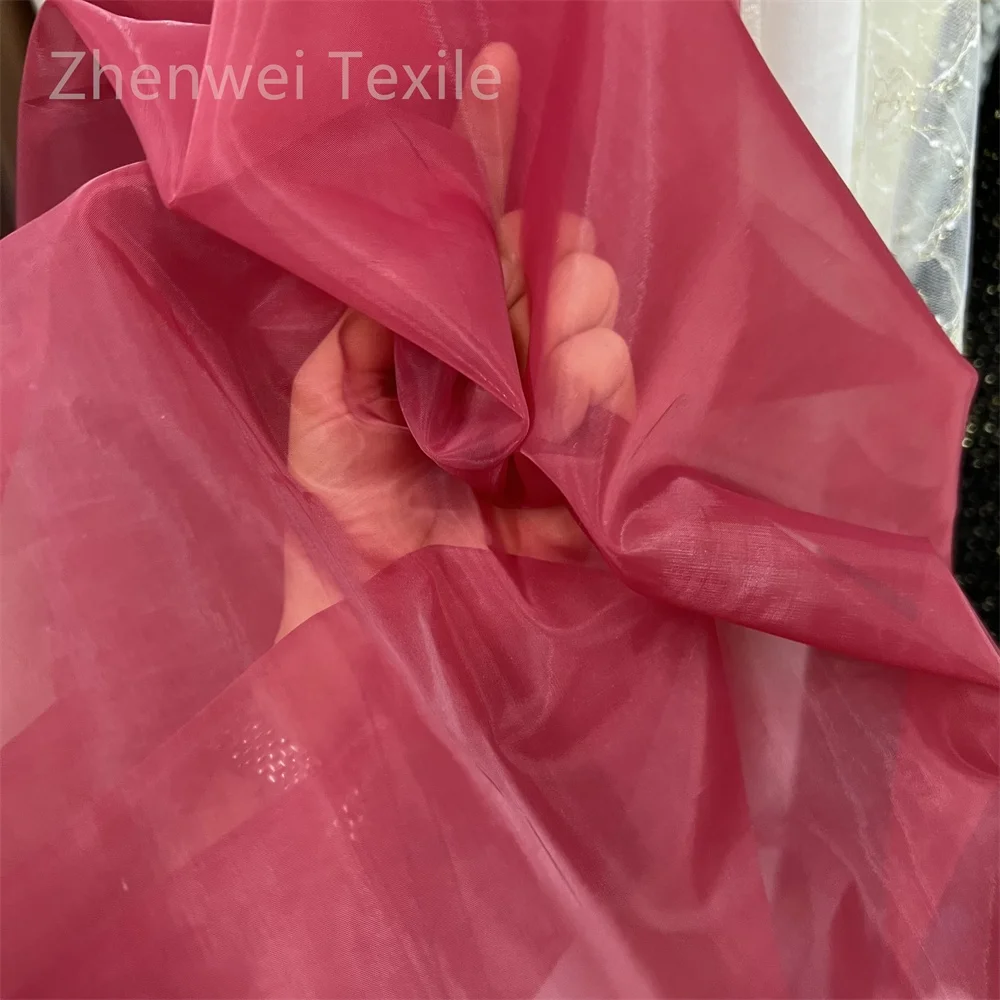 Liquid Organza fabric Pleated organza 100% polyester organza fabric for making dress