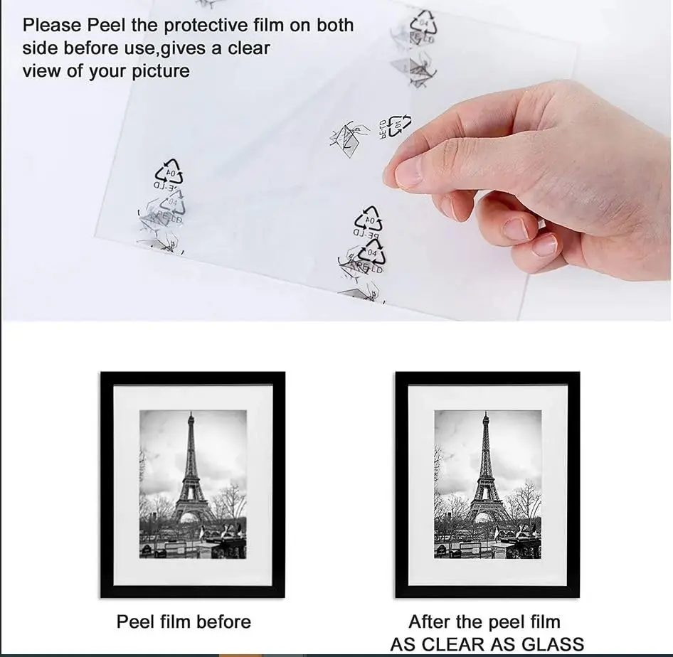 Magnetic Sign Holder Self-Adhesive Plastic Display Frames Magnetic Display Frame for wall Documents Paper Picture