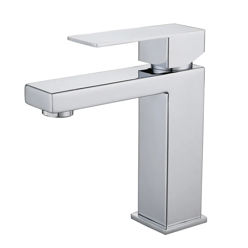 Single Handle  SUS304 SUS 304 Stainless Steel Cheap Bathroom Basin Sink Tap Faucet For Bathroom