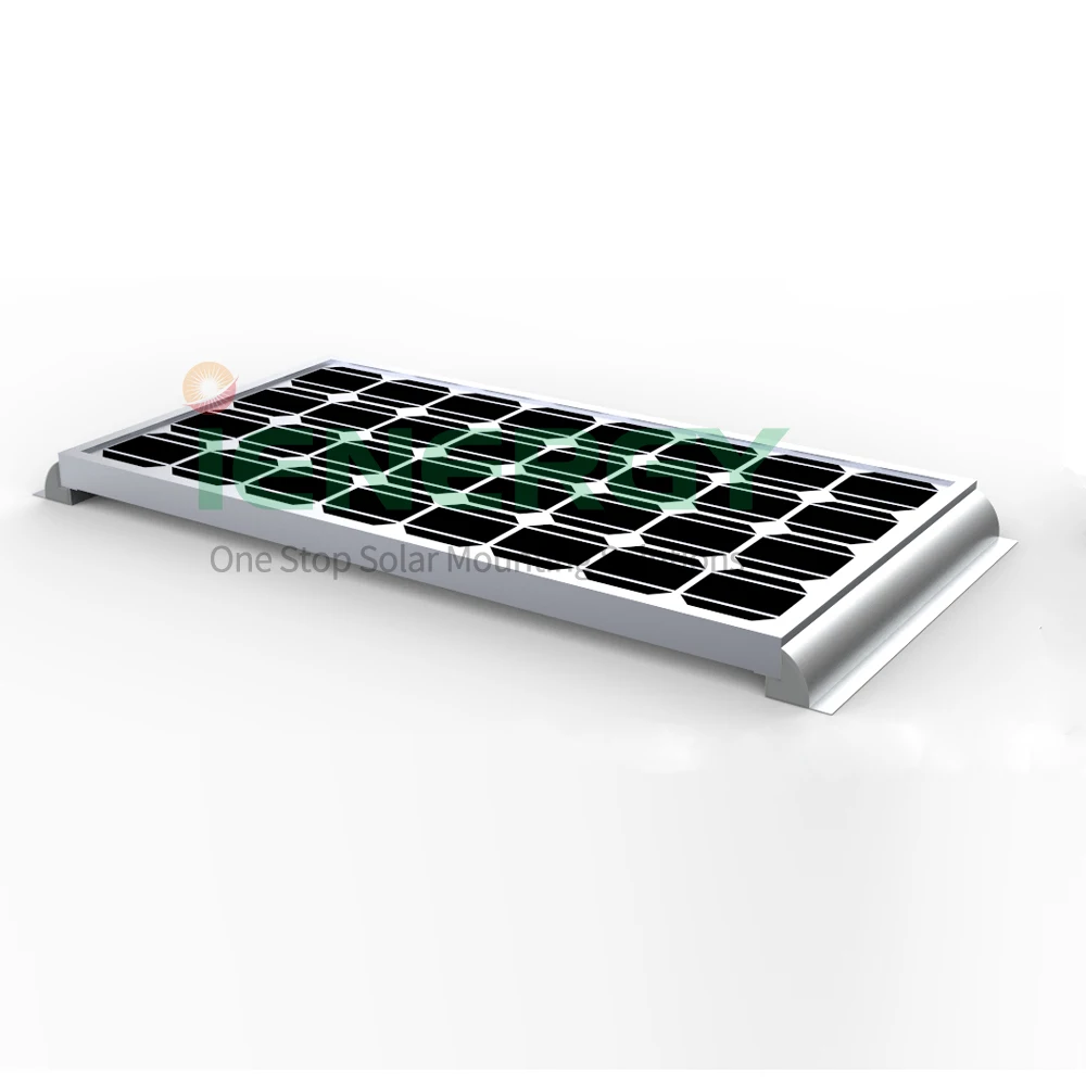 OEM length silver or black Long Bar Aluminum Solar side Spoiler  PV panel Mounting Brackets for RV,Boat,Marine