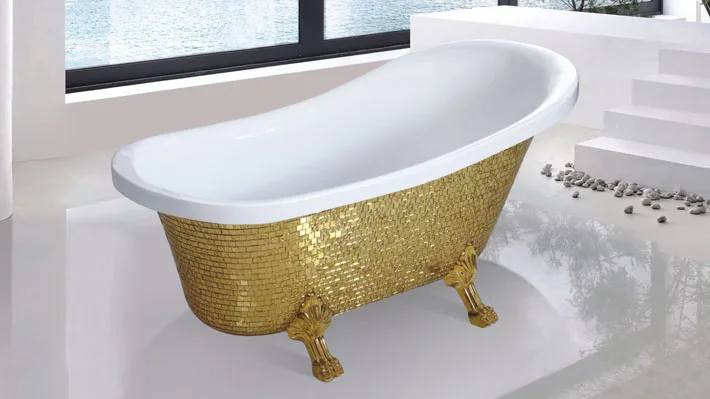 
Acrylic Cheap freestanding Beautiful Classic Bathtub with claw feet 