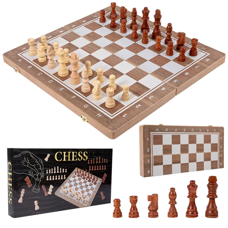 high-quality luxury ajedrez profesional board game handmade custom wooden chess board Large pieces wood Chess Set