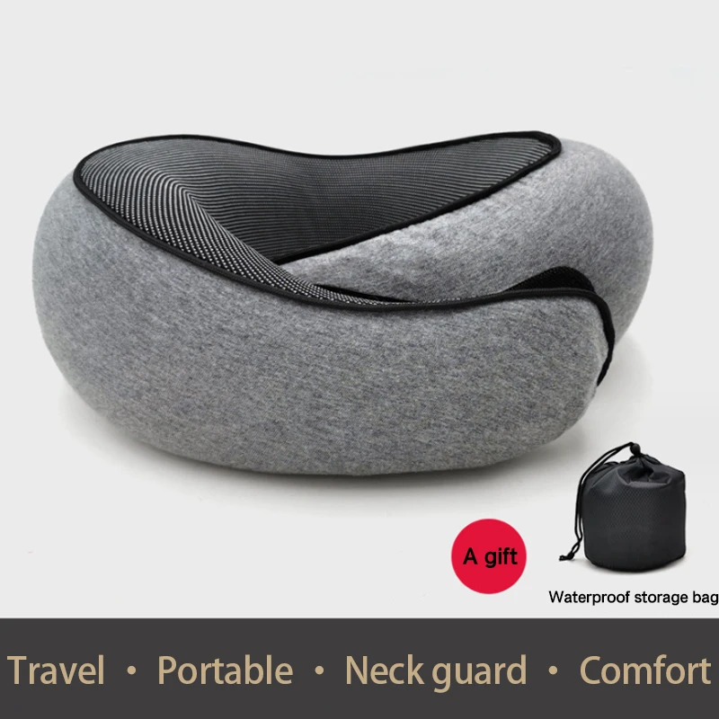New design high-quality memory foam travel neck pillow Suitable for aircraft and automotive home use