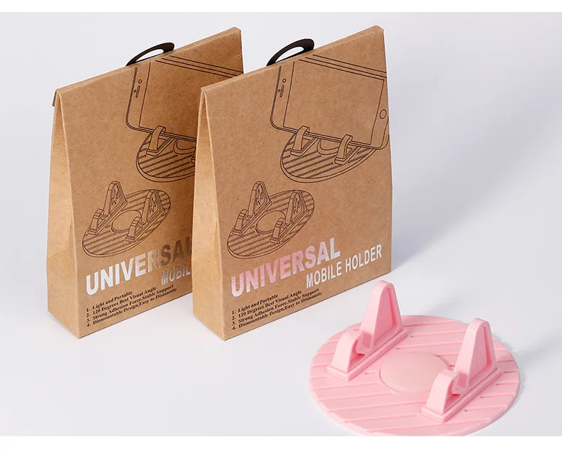 Creative Phone Holder Universal Car Holder Office Live Broadcast Anti-slip Mat Silicone Phone Holder