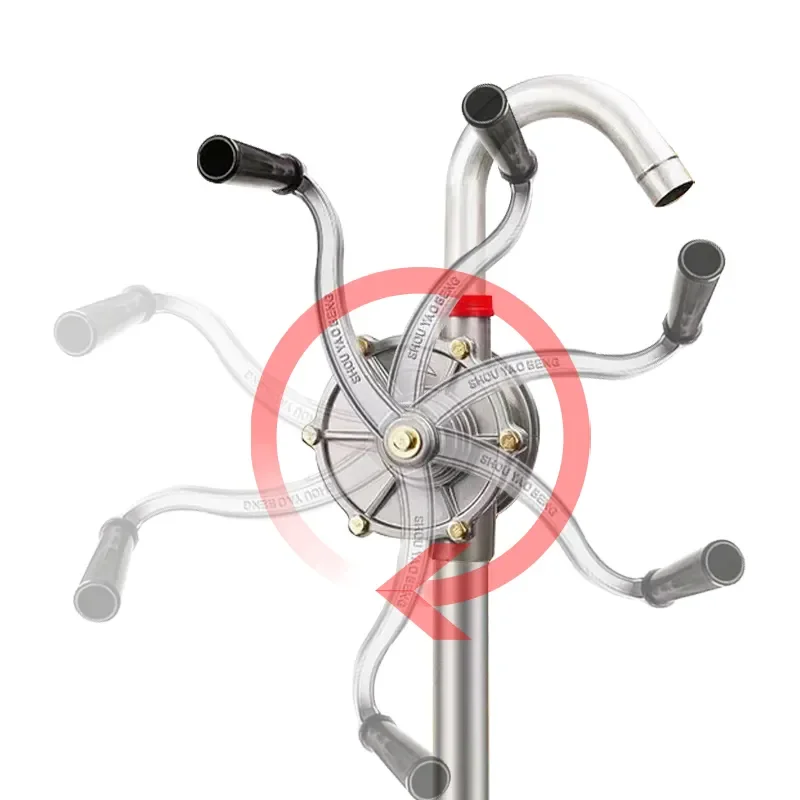 High quality 25mm industrial grade hand crank oil pump fuel Transfer Rotary Hand Pump For Diesel/Kerosene/lube/machine oil