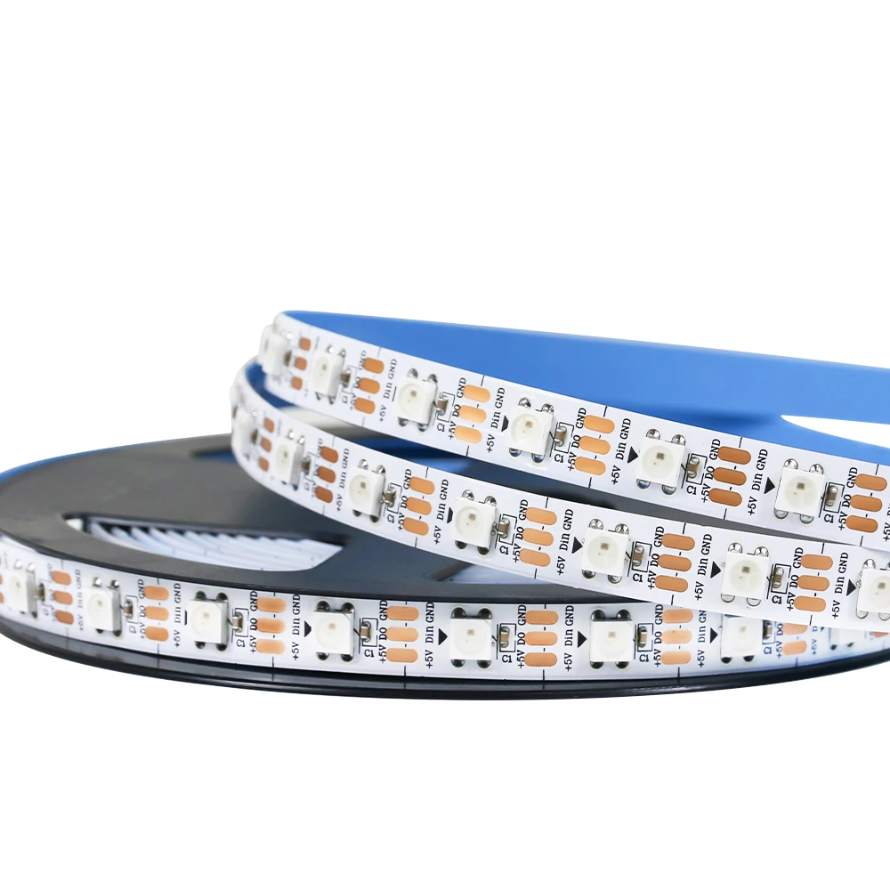 Individually Addressable Tira Ws2812b/2815 5m 5050 Smd 30/60/96/120/144led 5V 12v Smart Programmable Address Pixel RGB Led Strip