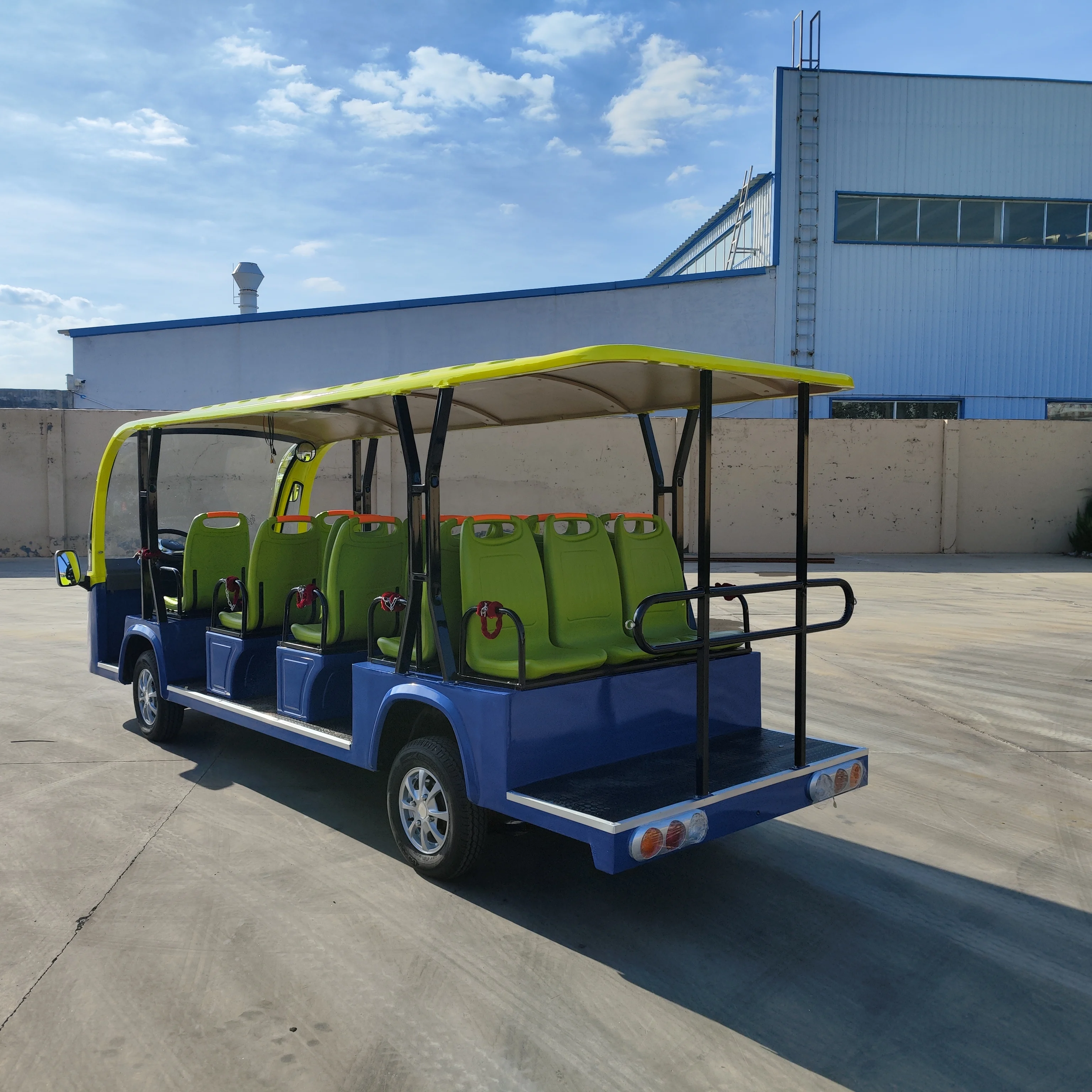 14-Seater Open-Top Sightseeing Car Hotel Scenic Area General New Energy Lithium Battery