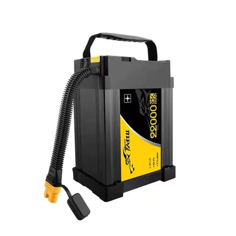 Tattu PLUS 44.4V Replacement Lipo Battery Rechargeable Smart Battery 25C 12S1P 22000mah Ce Power Battery with Accessories 100A