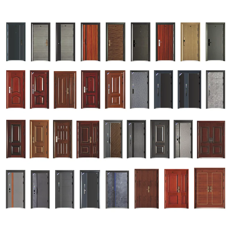 Made in China  Entrance Security Door Exterior Front Entrance Main Gate Steel Security Gate