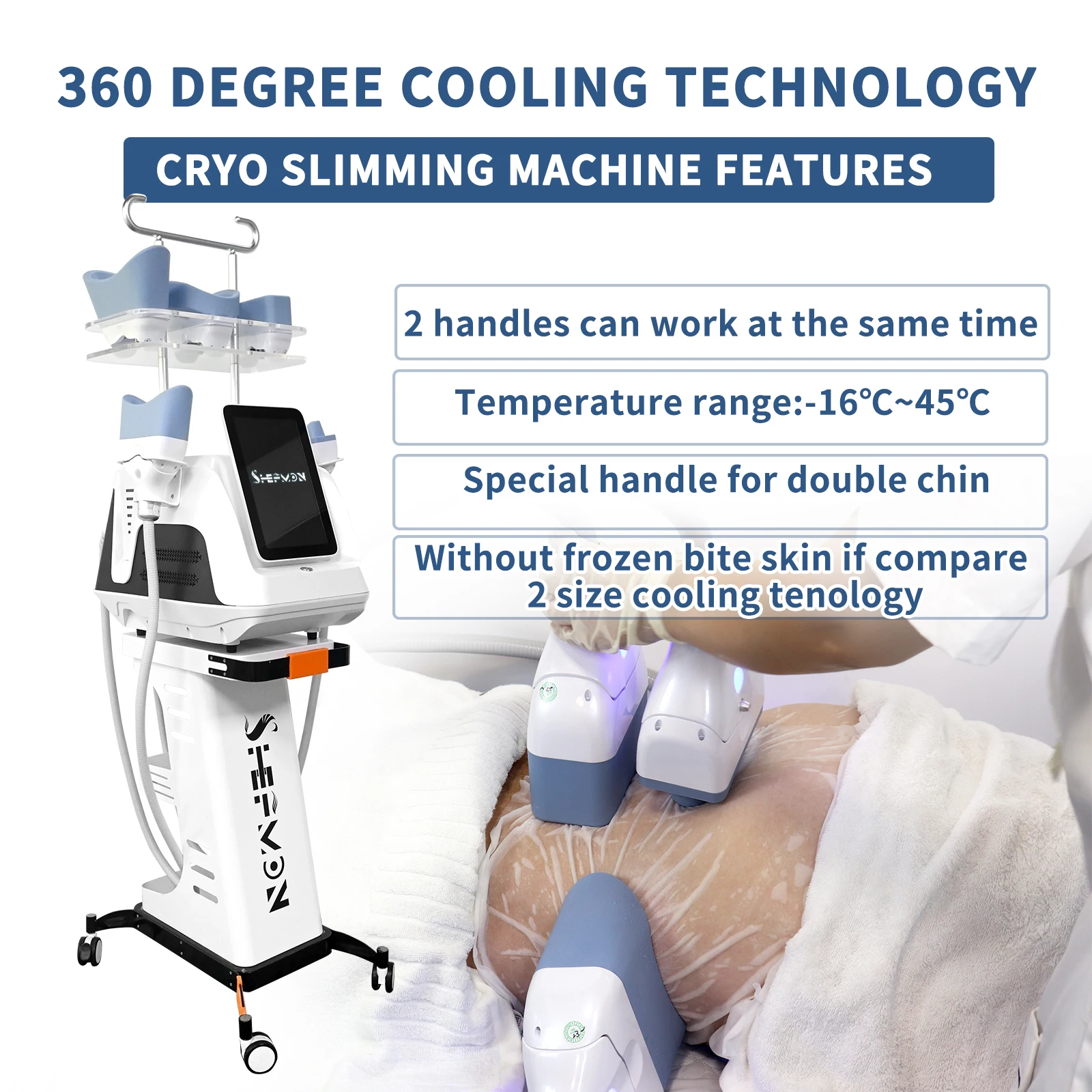 New Trending Fat freezing double chin kryolipolyse slimming machine / kryolipolyse 360