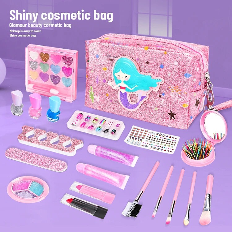 Hot Selling Other Preschool Makeup Toys Role Pretend Play With Beauty Dresser And Make Up Game Kits For Girl Kids Set