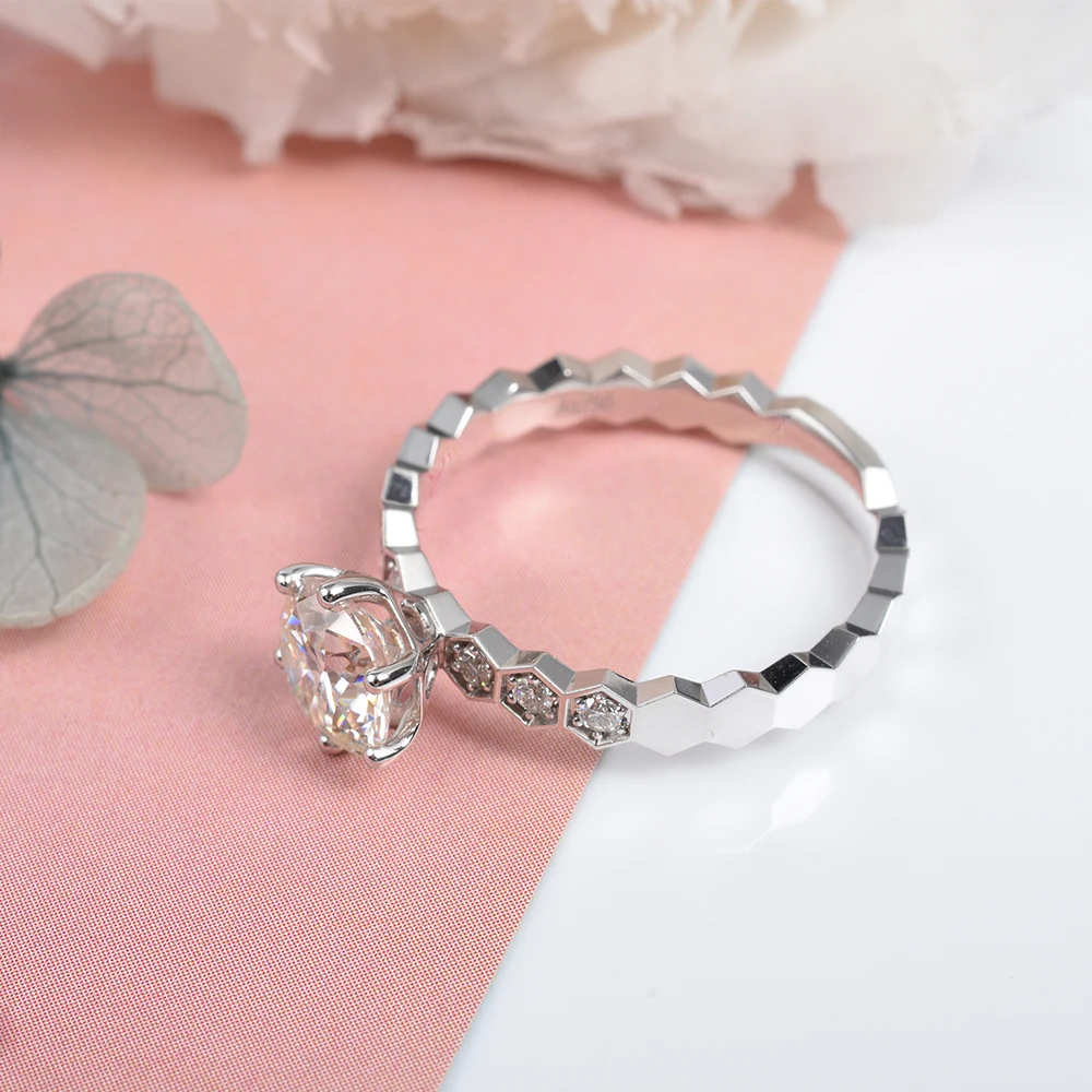 Кольцо высокого качества, новый модный дизайн, модные ювелирные изделия, кольцо со средним бриллиантом для пары