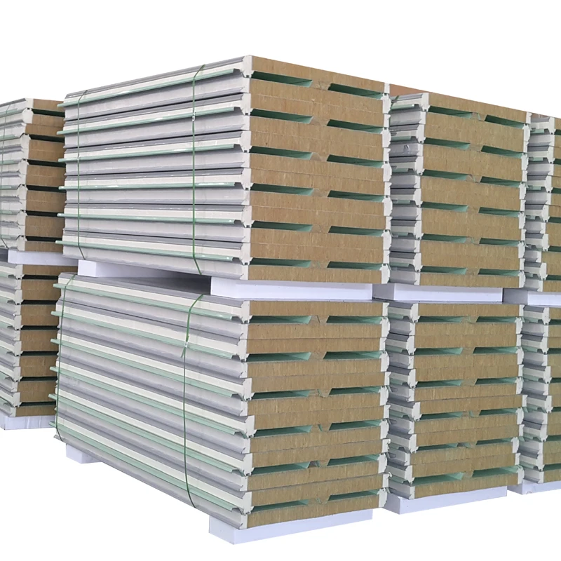 Плотность 120 кг/м3, сэндвич-панель из каменной ваты с резьбой/миганием/отделкой/углом