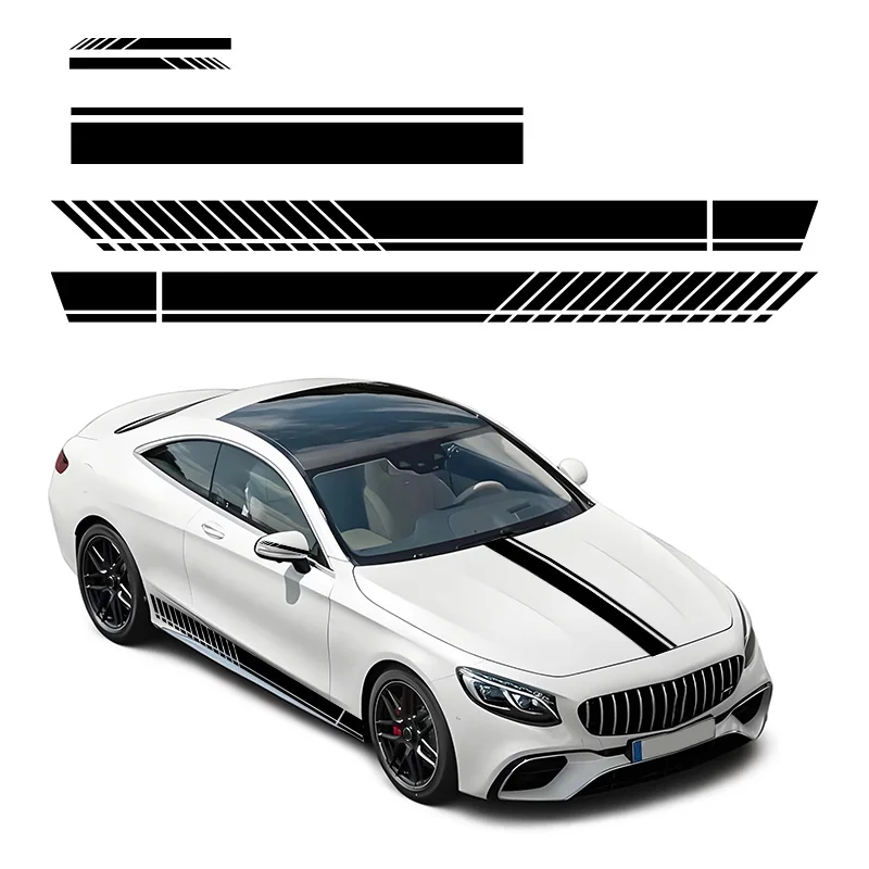 AMG Edition 1 автомобильные аксессуары для стайлинга Mercedes C Class W206 S206 2021 накладка на капот наклейка юбку с полосками дверь автомобиля
