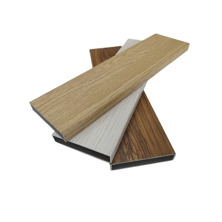 aluminium 3D wooden grain profile for sliding doors and windows