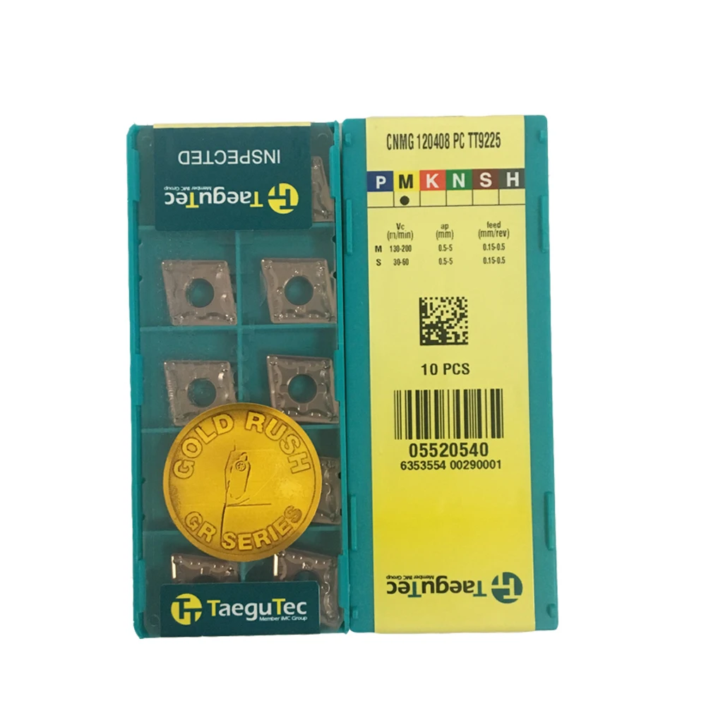 Оригинальная карбидная вставка Taegutec, токарная вставка CNMG120408