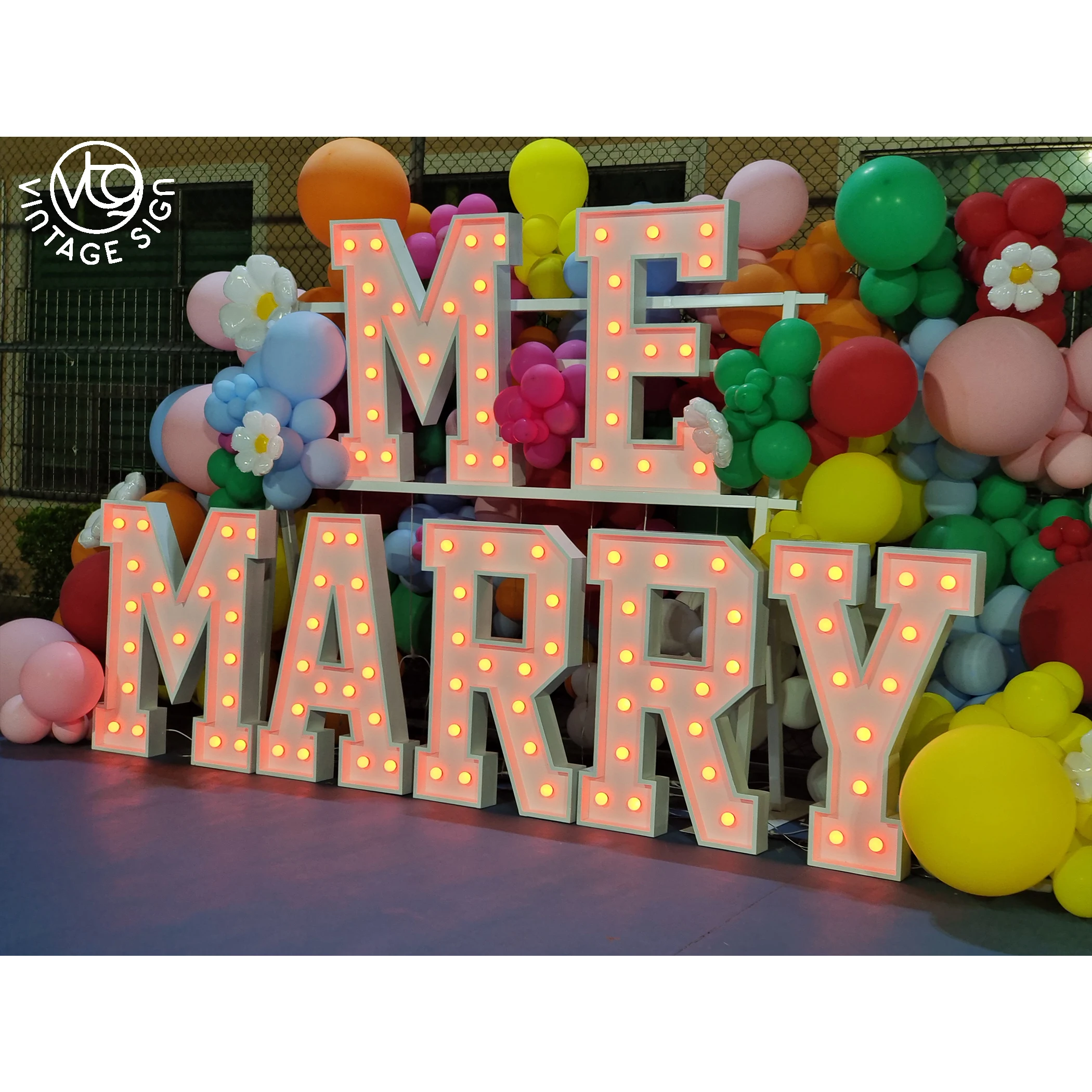 Marry Me LOVE Letter Rental Large With Lights Led Marquee Letters For Sale