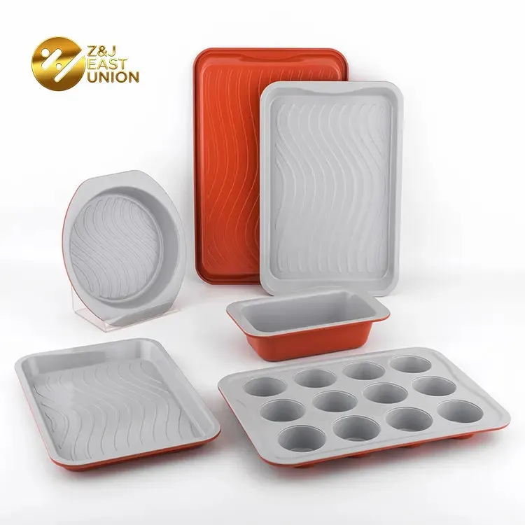 home and kitchen product Carbon Kitchen Nonstick Round Suit Bakeware Baking Pan Bread Plate Baking Utensils