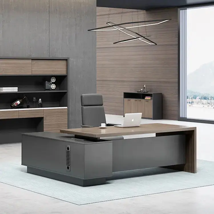 High End Commercial Office Furniture Modern Executive Ceo Desk Luxury Wooden Office Table Design
