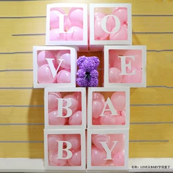 Реквизит для украшения Дня Святого Валентина, свадьбы, креативная прозрачная коробка для воздушных шаров