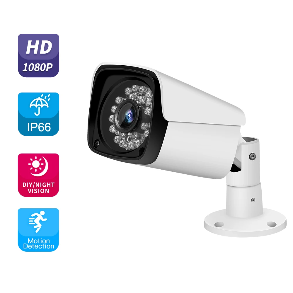  CVI TVI NVR HVR AHD 5-в-1 DVR 4CH рекордер CCTV 2 шт. 1080P видео камеры видеонаблюдения домашняя система