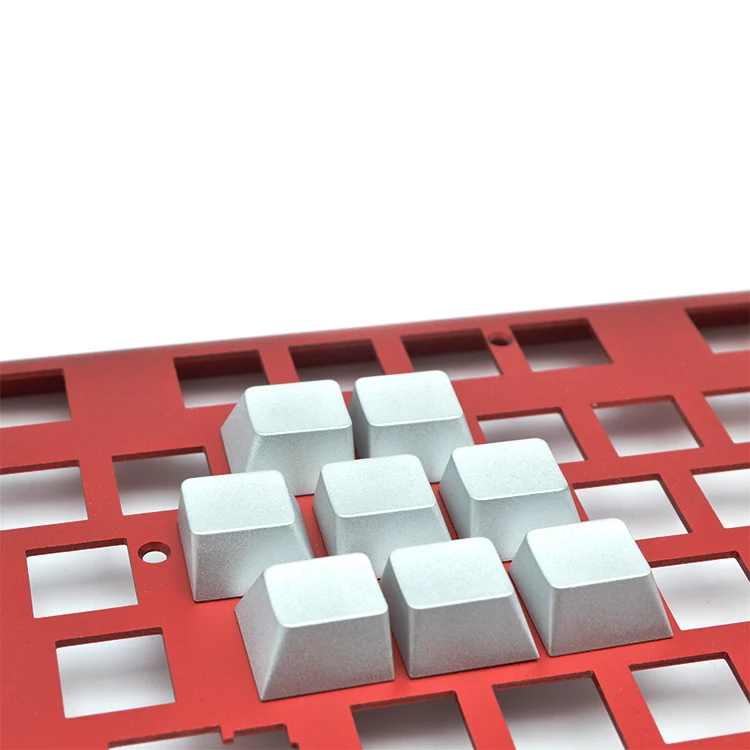 Custom CNC Fabrication Anodized Aluminum CNC Turning Milling Metal Part for Computer Keyboard Parts