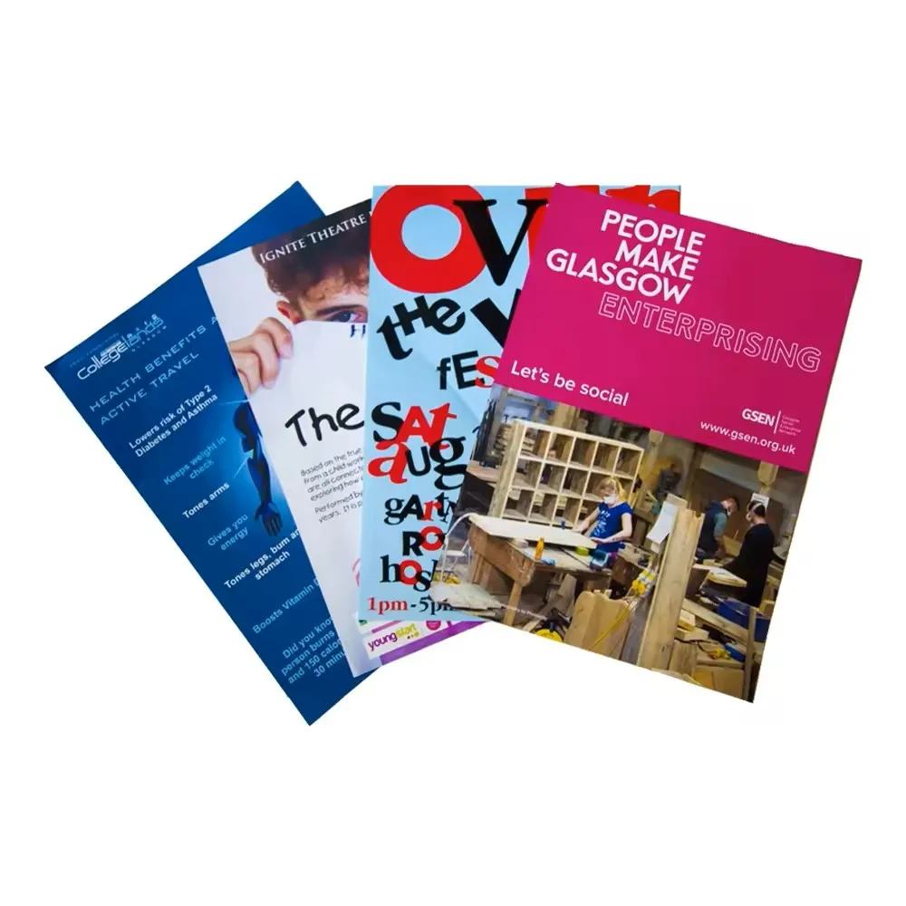 Custom Full Color Coated Paper A2 Photo Poster Printing
