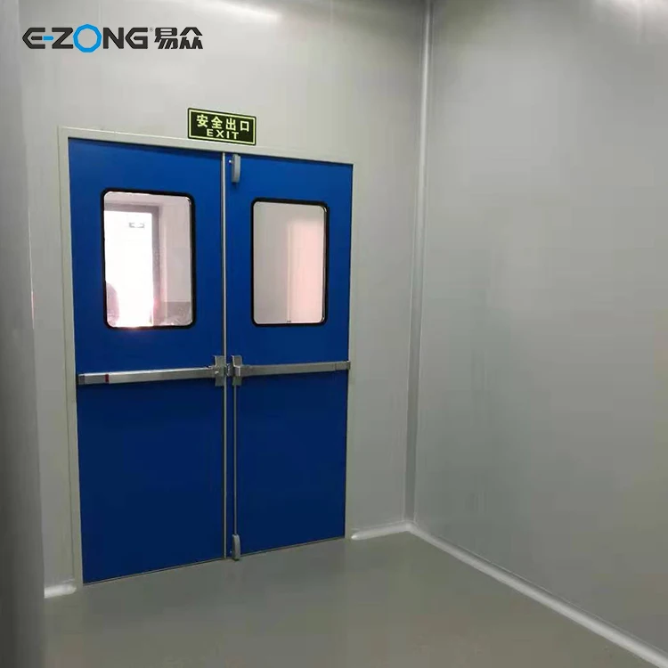 Safety Emergency exit Steel doors with push rods Hospital Hotel Commercial, single or double steel emergency exit doors