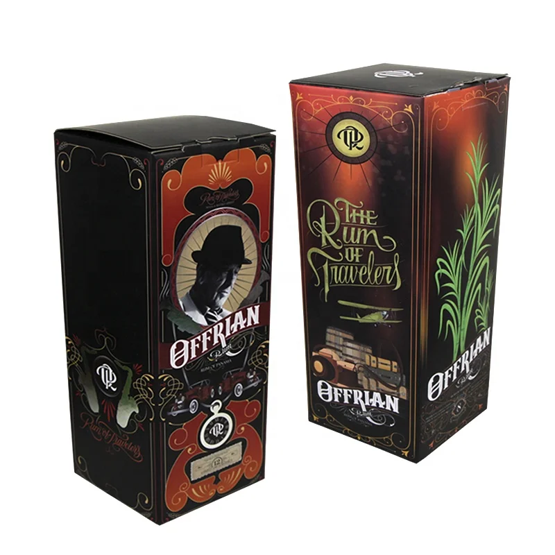 Лидер продаж упаковочная коробка для бутылок с красным вином индивидуальным принтом Подарочная бумажная водки и