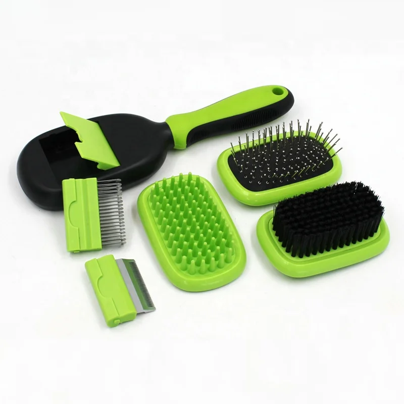 Dogs Cats Shedding Mats Dematting Massage Bath Bristle And Pin Hair Brush Comb