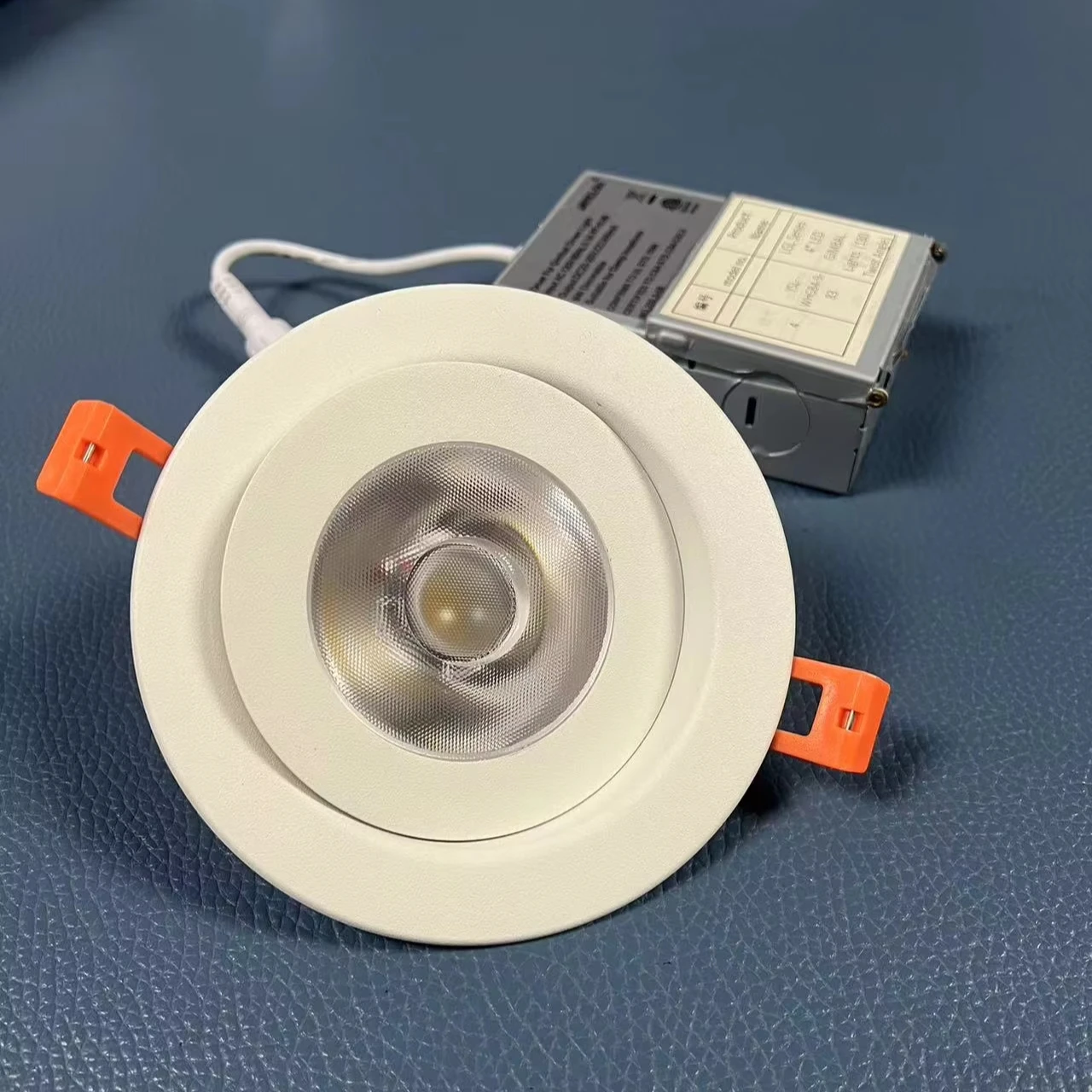 4 Inch Adjustable Rgb 5 Color Swivel Led Gimbal Recessed Light With Junction Box 6 Inch Aluminum Dimmable 15w Led Down Light