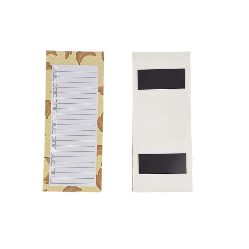6 pads 50 Sheets/Pad Magnetic Notepads bookmark for Grocery List, Shopping List , Reminders Strong Magnetic Back Memo Pads