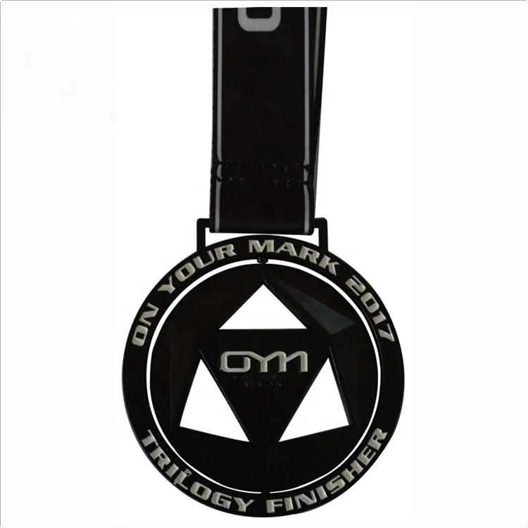 quality die casted glitter gold turkey trot medals