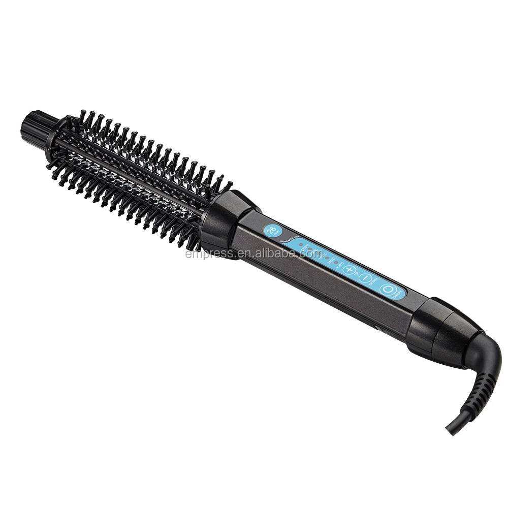 Electric Hair Brush 2 In 1 Electric Hair Curler Brush Compact curl Brush Hair Iron