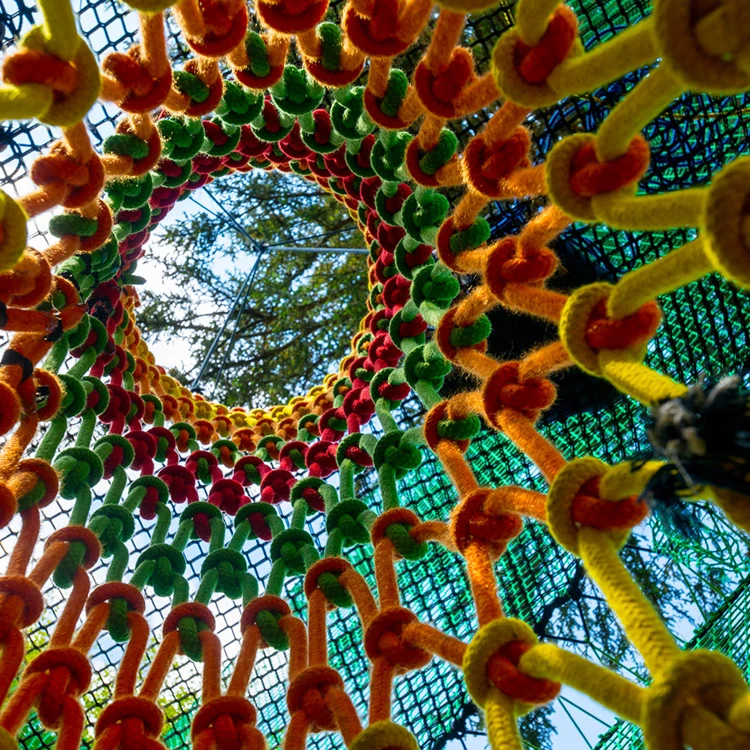 
Large outdoor rope trampoline adventure rope trampoline play equipment children trampoline 