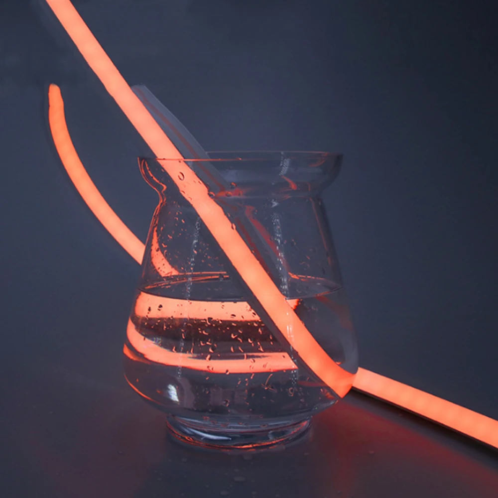 1616 Flat led neon flex light 12v 24v difference color led neon tube 120leds 2835 Silicon Led neon for Decoration