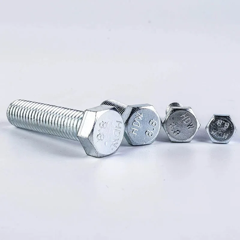 Factory direct sale galvanize zinc Hex bolt nut for building