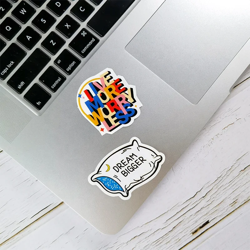 Adhesive Anti-Scratch Business Brand Label Logo Custom Waterproof PVC Vinyl QR Code Stickers Die Cut Square Sticker with QR Code